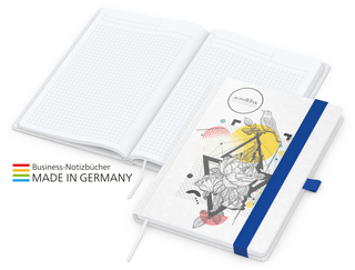 Notizbuch Match-Book White Bestseller A4 Natura individuell, mittelblau