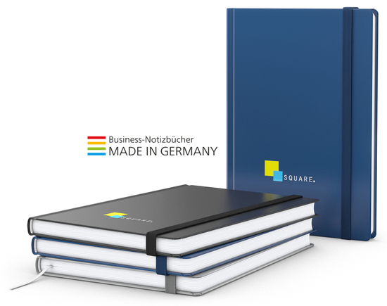 Notizbuch Easy-Book Comfort Bestseller A5, dunkelblau inkl. Siebdruck-Digital