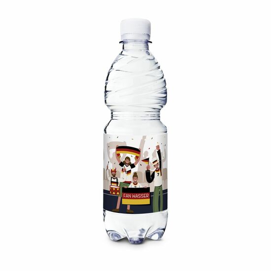 500 ml PromoWater - Mineralwasser zur Fußball Europameisterschaft - Folien-Etikett 2P004Cf