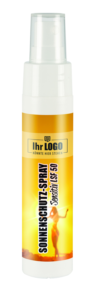 50 ml Sprayflasche "Slim" mit After Sun 93 % Aloe Vera - inkl. Loopi