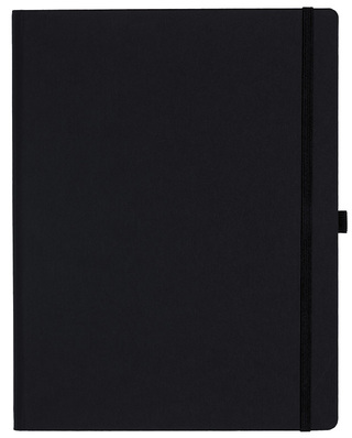 Notizbuch Style Large im Format 19x25cm, Inhalt blanco, Einband Fancy in der Farbe Black