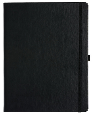 Notizbuch Style Large im Format 19x25cm, Inhalt blanco, Einband Slinky in der Farbe Black