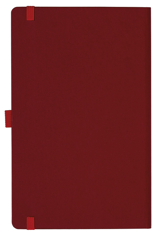 Notizbuch Style Medium im Format 13x21cm, Inhalt blanco, Einband Fancy in der Farbe Ruby Red