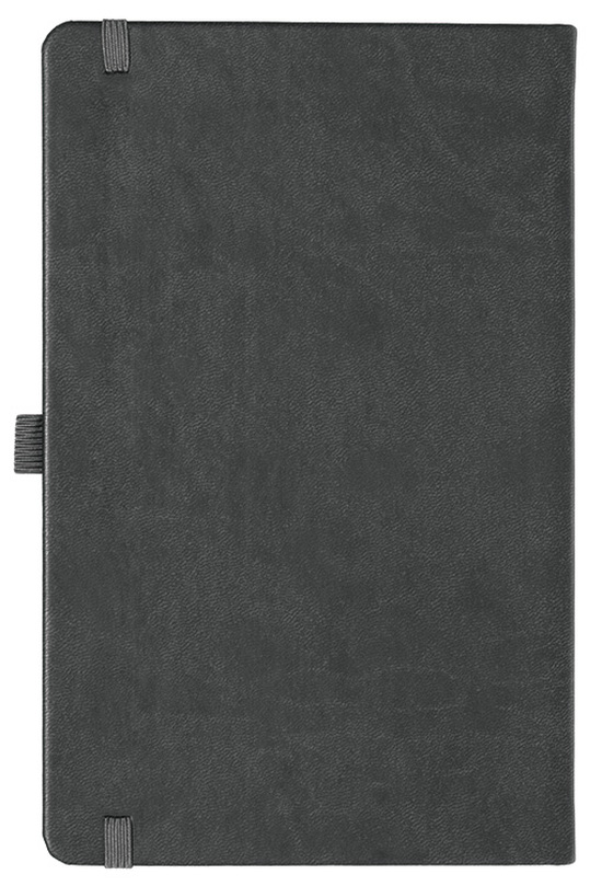 Notizbuch Style Medium im Format 13x21cm, Inhalt kariert, Einband Slinky in der Farbe Dark Grey