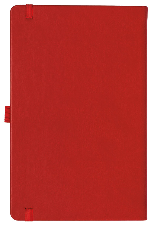 Notizbuch Style Medium im Format 13x21cm, Inhalt kariert, Einband Slinky in der Farbe Scarlet