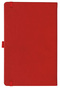 Notizbuch Style Medium im Format 13x21cm, Inhalt kariert, Einband Slinky in der Farbe Scarlet