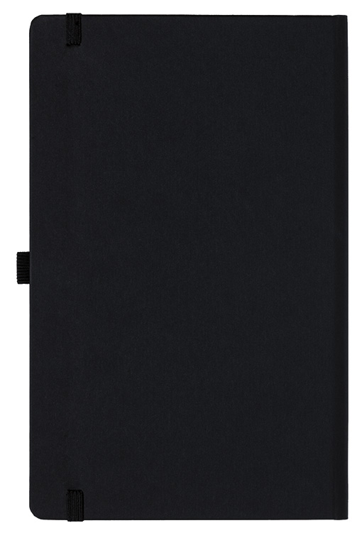 Notizbuch Style Medium im Format 13x21cm, Inhalt liniert, Einband Fancy in der Farbe Black