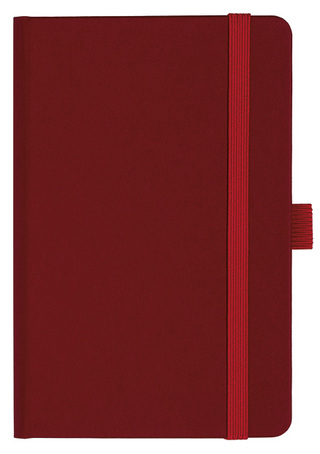 Notizbuch Style Small im Format 9x14cm, Inhalt kariert, Einband Fancy in der Farbe Ruby Red