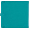 Notizbuch Style Square im Format 17,5x17,5cm, Inhalt liniert, Einband Slinky in der Farbe Turquoise