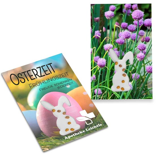 Samen-Karte-Mini Ostern - Schnittlauch