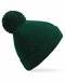 Engineered Knit Ribbed Pom Pom Beanie