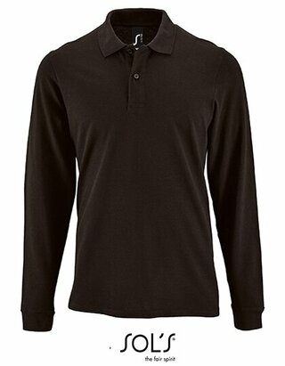Men`s Long-Sleeve Piqué Polo Shirt Perfect