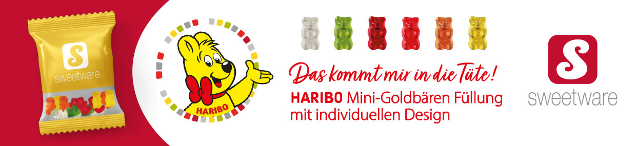 Werbeartikel HARIBO Mini Goldbären Werbetüte